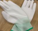 White PU coated gloves